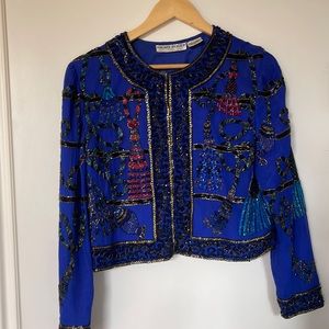 Vintage Silk Embroidered Jacket
